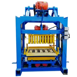 Yeni ürün QTJ4-40 birbirine parke çimento bloku makinesi yapma küçük sanayi için endonezya