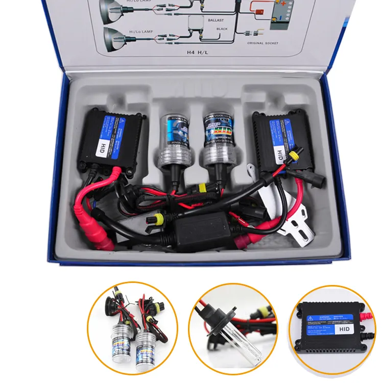 KIT de Xenón HID Canbus H1 H3 H4 H7, 6000k 12V AC 35w HID