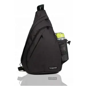 InsigniaX BSCI مصنع معتمد دائم 600D البوليستر الكبار دراجة واحد حزام الكتف حقيبة Crossbody حقيبة ظهر ذات حمالة