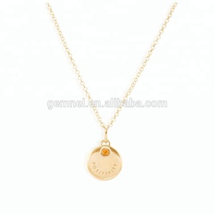 Gioiello 925 in <span class=keywords><strong>argento</strong></span> 18K lettera zircone punto semplici collane lunghe - Product Image 4