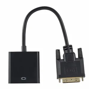 DVI D 24 + 1 Pin Nam Để VGA 15 Pin Nữ Cáp Adapter Chuyển Đổi Cho Màn Hình Máy Tính Chiếu TV