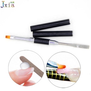 Jiexia Chuyên Nghiệp Làm Móng Tay LED UV Poly Gel Lát Hình Dạng Thìa Công Cụ Kép Kết Thúc Poly Gel Nail Nghệ Thuật Bàn Chải Bút - Product Image 4