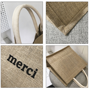 Tesco mariquita Murval bolso impreso personalizado arpillera de yute bolsa de compras Extra grande - Product Image 4