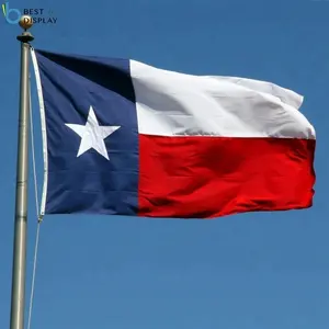 刺绣 3x5ft 210D 尼龙美国德克萨斯州国旗