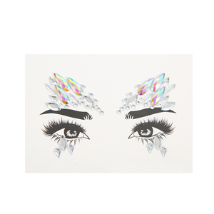 Autocollant transparent pour visage, étiquette adhésive, personnalisé, bijoux en cristal, sur le visage - Product Image 4
