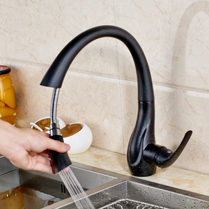 Grifo de Cocina monomando Negro Mate con boquilla rociador extensible - Product Image 2