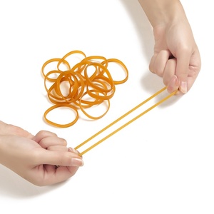Karet gelang kepiting elastis, ikat karet elastis, ramah lingkungan, kuning, ketangguhan tinggi
