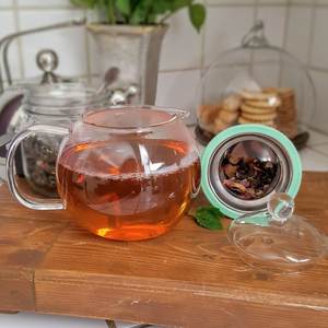 <span class=keywords><strong>Théière</strong></span> en verre <span class=keywords><strong>thermo</strong></span> d'<span class=keywords><strong>infuseur</strong></span> clair de résistance thermique de Borosilicate fait main classique - Product Image 4