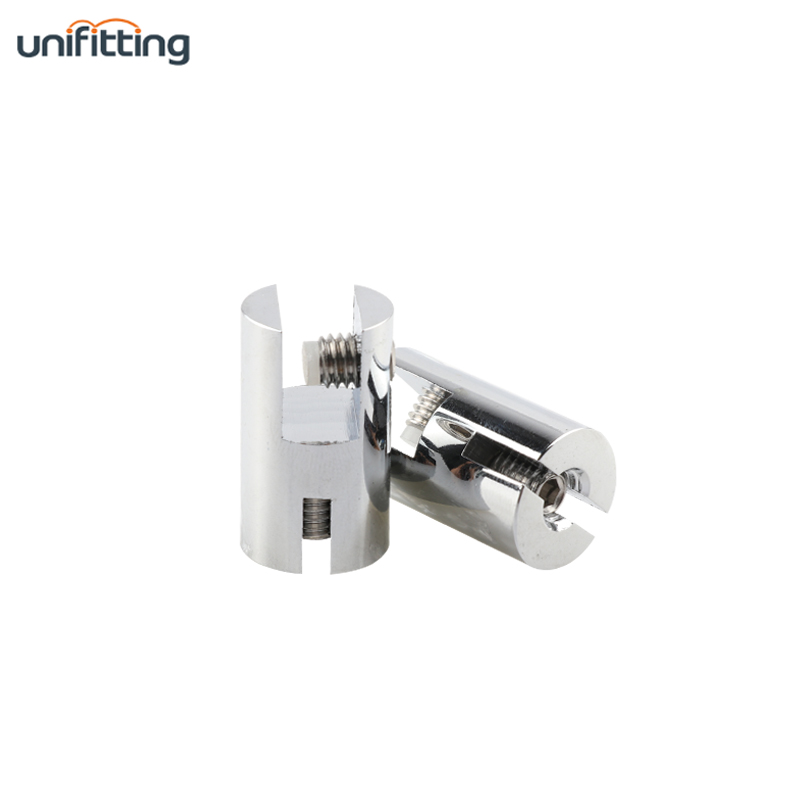 Латунные кабельные дисплей зажим для подвешивания стеклянные полки стержень дисплей ювелирных изделий к B-CVS-A-CP