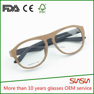 Montatura per Occhiali Design Coreano in <span class=keywords><strong>Legno</strong></span> - Product Image 5