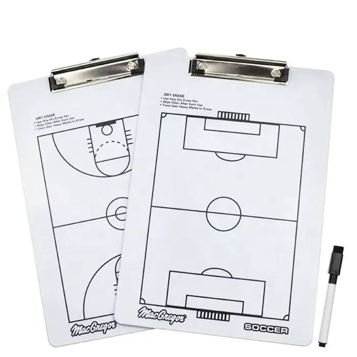 Basketball cilpboard soccer ball and basketball coaching board custom pattern and size dry erase board