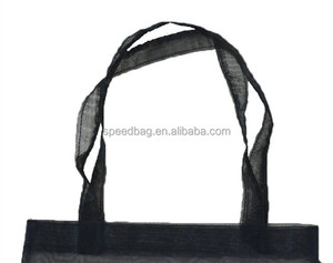 Cabas en organza avec logo imprimé personnalisé sac fourre-tout pour dames sac à provisions transparent en maille portable en coton pour les voyages en plein air - Product Image 6
