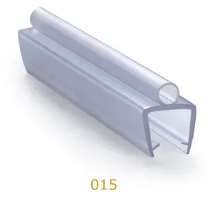 PVC plastic enclosure for shower glass seals