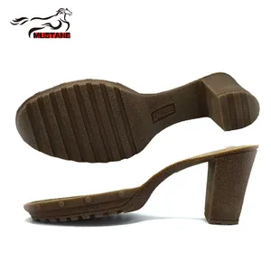 Mustang fashionable patterns high heels ladies sandals tpr sole