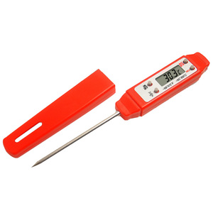 Termómetro <span class=keywords><strong>Digital</strong></span> para alimentos y carne con sonda de acero inoxidable ultrarrápida de promoción de alta precisión J & R con tubo de almacenamiento - Product Image 1
