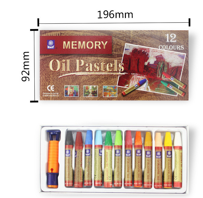 С оперативной памятью 12 шт пастель набор нетоксичный мелок подарок для ребенка школьные принадлежности масляная пастель восковой мелок