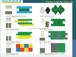 Bordillos molde plástico enclavamiento azulejos y baldosas moldes - Product Image 3