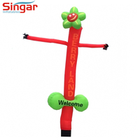 5m gonflable fleur ballon wavey danseurs de ciel
