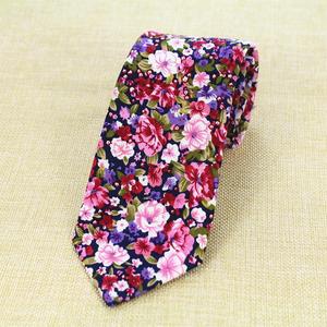 Corbata de Algodón con Estampado Paisley de Calidad al por Mayor, Corbata de Algodón Floral para Hombre para Bodas y Fiestas - Product Image 6