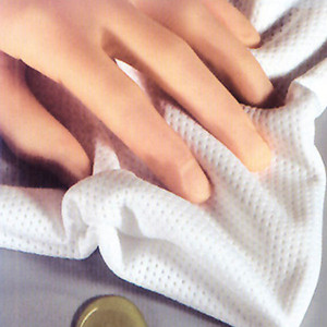 2 ply dày phòng sạch gạt nước 30cm x 30cm 100% polyester 23cm x 23cm có sẵn Rosh 240gsm +/-5gsm CN; Fuj Trắng jdo - Product Image 2