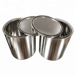 4 liter 1 gallon metalen verf tin kan emmer met tin deksel en handvat