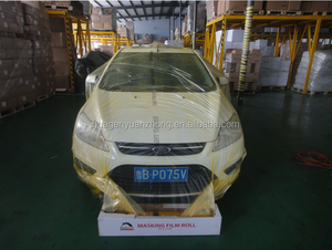 Masking Film 4M X 150M Clear <strong>Polythene</strong> Sheeting Car <strong>Plastic</strong> Cover Static Paint - Product Image 3