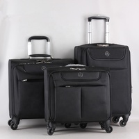 Maleta de Viaje Ejecutiva con Ruedas, Tamaño Cabina, con Funda para Portátil, Ruedas Giratorias, Material Suave, para Pilotos