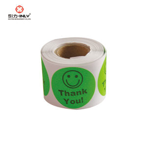 1.5 "round Grazie Sorridere etichetta adesiva etichetta adesiva auto - Product Image 1