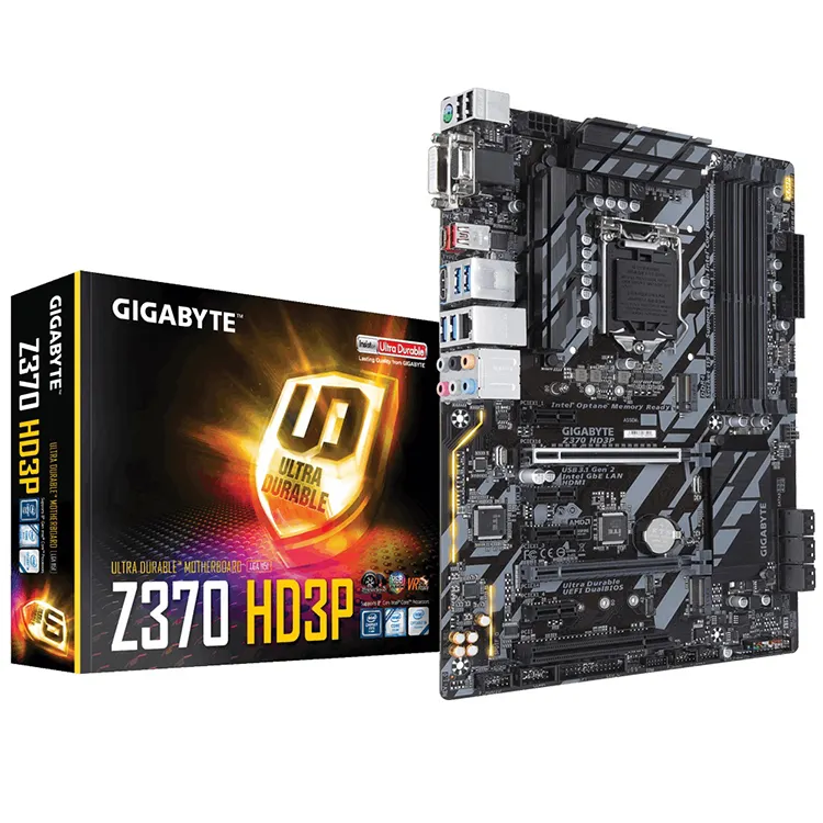 เมนบอร์ด GIGABYTE Z370 HD3P ที่ใช้กับ LGA1151รองรับโปรเซสเซอร์ Intel Core 8th Gen