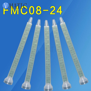 Boquillas de mezcla de resina de silicona, mezclador estático de plástico de epoxi, Boca de tornillo de FMC08-24 de alta calidad, Envío Gratis - Product Image 5