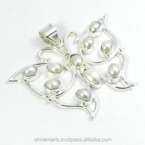 Colgante de piedras preciosas de perlas de Plata de Ley 925 sólida para mujer, colgantes y dijes de joyería fina hechos a mano - Product Image 2