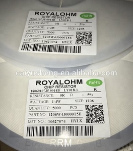 0201 0402 0603 0805 1206 1210 2010 2512 1812 1% 5% 0R 1R 10M Résistance De Puce SMD - Product Image 4