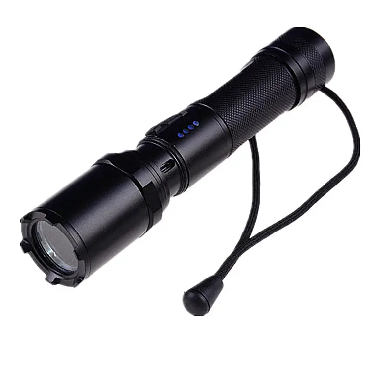 Waterproof Diving Light IP68 USB Recharge 18650 High Powerful Led Diving Flashlight 500 Lumens