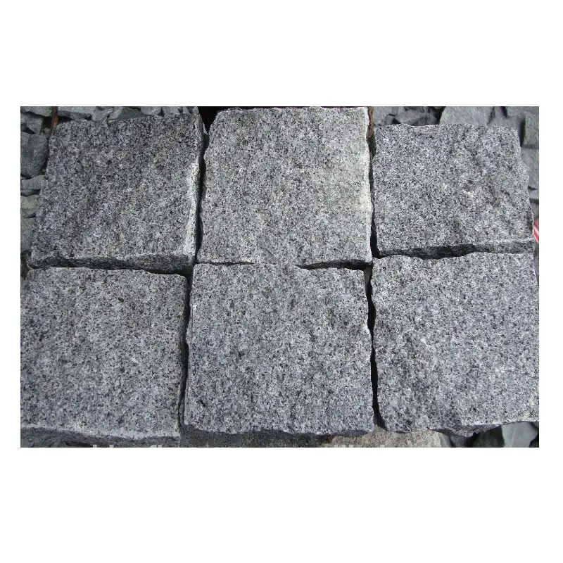 Nouvelle pierre pavée très solide faite à la main, blocs de couleur noire, pour allée en extérieur, 9x9x9, gris foncé, 654, en vente