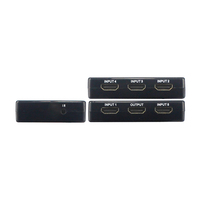 YUNZUO HDMI switch Splitter 5 en 1 HDMI switch 5x1 HDMI switch 5 en 1 salida con control remoto