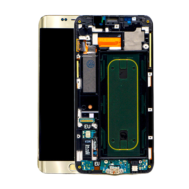 High Quality Original LCD Screen for Samsung Galaxy S6 EDGE Plus G928 With Frame LCD Display Replacement