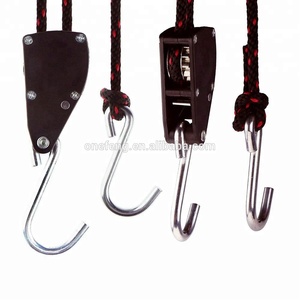 Cuerda de trinquete ligera para cultivo de alta resistencia de 1/4 pulgadas, cuerda ajustable de 1/4 ", percha de trinquete, polea Roper - Product Image 5