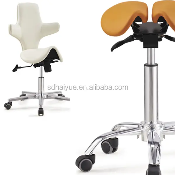 인체 공학적 안장 의자 인체 공학적 치과 안장 의자 의사의 좌석 윤곽 의자