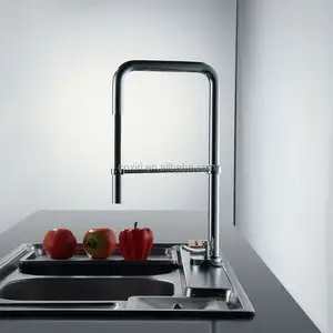 Modern kitchen designs centerset contemporary kitchen faucet pull down polished chrome XR801D