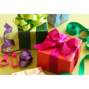Ventas calientes Doble Echó a un lado Cinta del Satén para el embalaje <span class=keywords><strong>de</strong></span> regalo - Product Image 1
