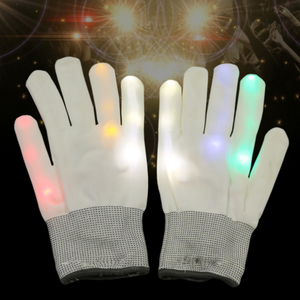 Party Accessory Rave <strong>Light</strong> Flashing <strong>Finger</strong> Lighting Lighted up LED Skeleton Hand Gloves - Product Image 2