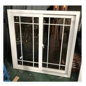 Brown color 1.4mm thickness sliding window ghana aluminium window