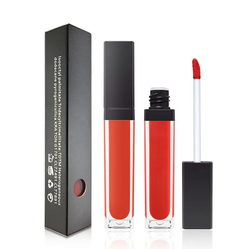 Rouge à lèvres liquide, mat, étanche, beauté longue durée, disponible dans 27 couleurs, 1 pièce