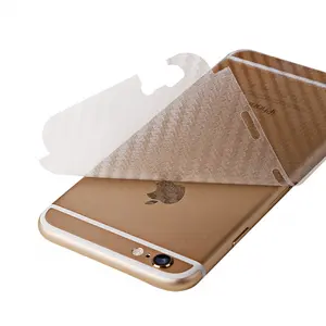 CR Carbon Fiber 3D Soft Film For iPhone 6 Plus Film Clear Scratch保護Back Film For iPhone X 7 Plus Anti-Fingerprint