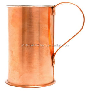 Customized <b>Metal</b> Bar Accessories Stainless Steel Copper <b>Mug</b> with Brass Handle - Product Image 1