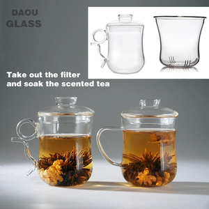 Tazza <span class=keywords><strong>da</strong></span> tè in <span class=keywords><strong>vetro</strong></span> resistente al calore super trasparente di alta qualità fatta a mano con funzione di filtro, tazza <span class=keywords><strong>da</strong></span> tè per gli amanti - Product Image 5