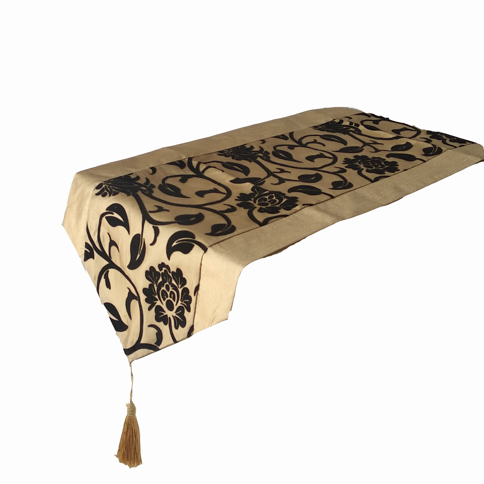 Простой современный стол-Хамелеон цвета шампанского с флагом, скатерть из флока