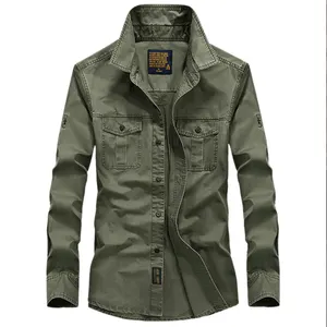 Camicia Jackette in <span class=keywords><strong>Denim</strong></span> blu scuro Casual di nuovo Design Casual da uomo - Product Image 1