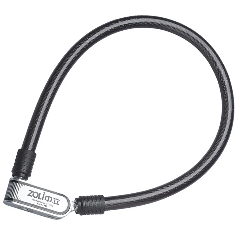 ZOLi 84321 High Quality Bicycle anti-theft Steel Cable Wire Lock zhongli cable lock manufacturer