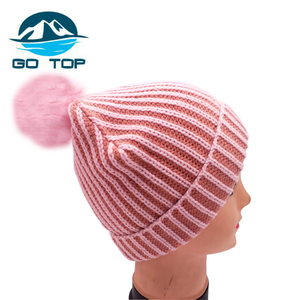 Trucker girl bonnet weave pattern weave hat least wholesale wool Beanie - Product Image 3